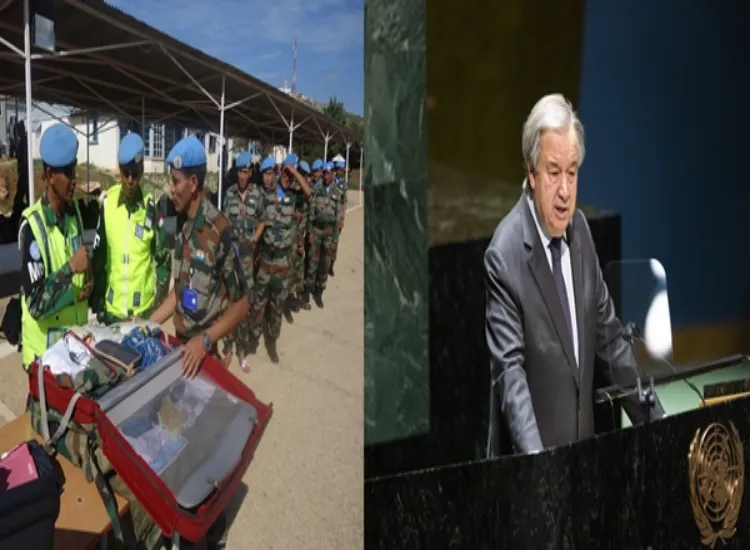 الأمين العام للأمم المتحدة يشيد بمساهمة الهند في قوات حفظ السلام بلبنان