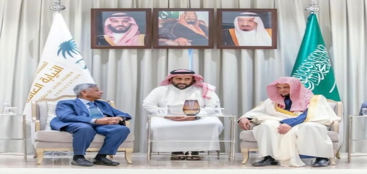 النائب العام يلتقي بنظيره السعودي لبحث تعزيز التعاون العدلي بين البلدين