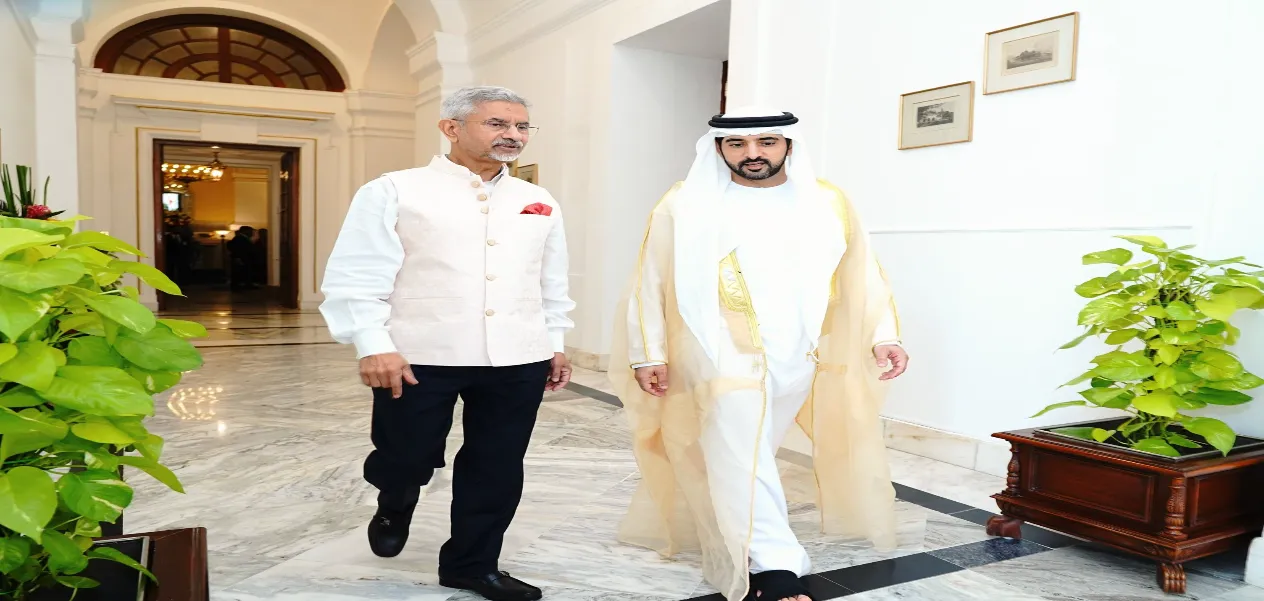 وزير الخارجية جايشانكار يستعرض العلاقات الثنائية وآفاقها المستقبلية مع ولي عهد دبي حمدان بن محمد 