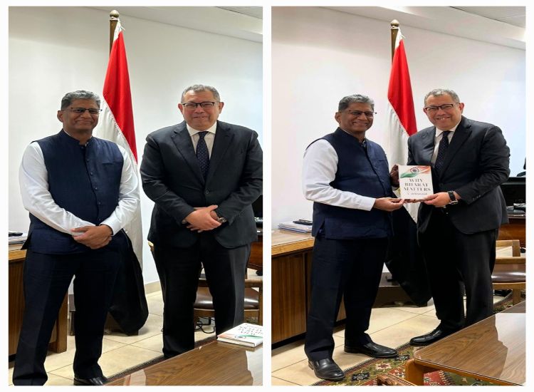 سفير الهند لدى القاهرة يلتقي بمساعد وزير الخارجية المصري