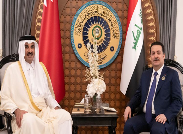 أمير قطر ورئيس الوزراء العراقي يستعرضان هاتفيًّا العلاقات بين البلدين