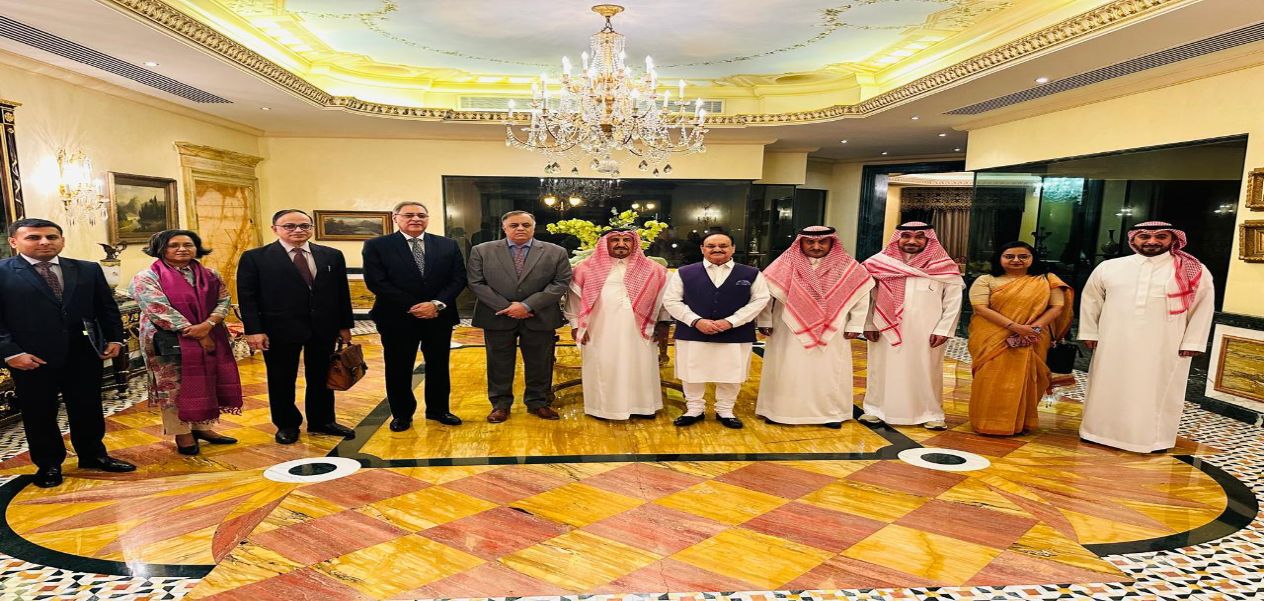 جيه. بي. نَدّا يلتقي رئيس مجلس الأعمال السعودي-الهندي ويُبرز الفرص الاستثمارية في الهند