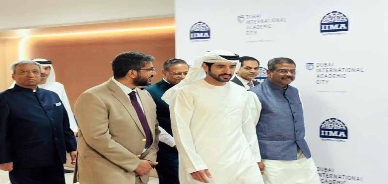 ولي عهد دبي يفتتح المعهد الهندي للإدارة-أحمد آباد في دبي