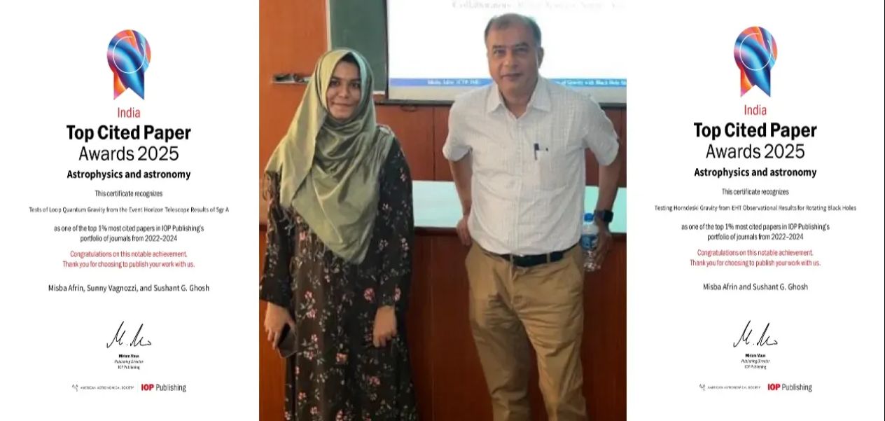 باحثان من الجامعة الملية الإسلامية يحصلان على جائزة دولية مرموقة في الفيزياء
