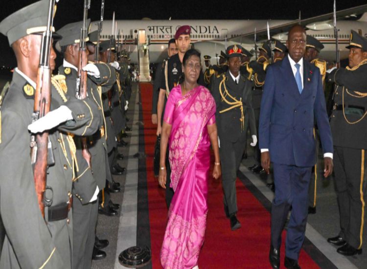 الرئيسة دروبادي مورمو تبدأ زيارة تاريخية إلى أنغولا لتعزيز العلاقات الثنائية