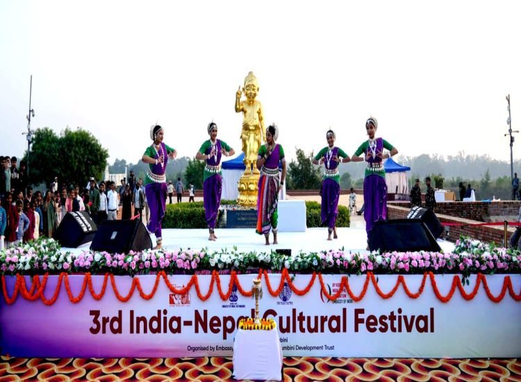 الهند ونيبال تعززان روابطهما الثقافية في مهرجان لومبيني الثالث