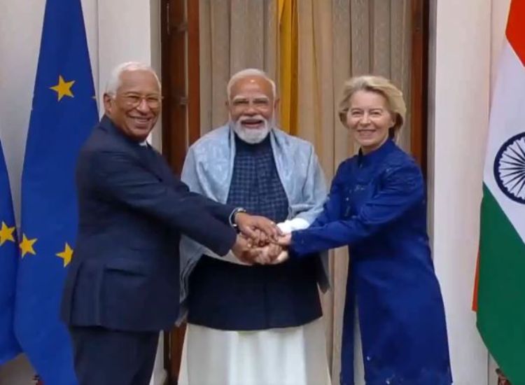 رئيس الوزراء ناريندرا مودي يلتقي أورسولا فون دير لاين وأنطونيو كوستا