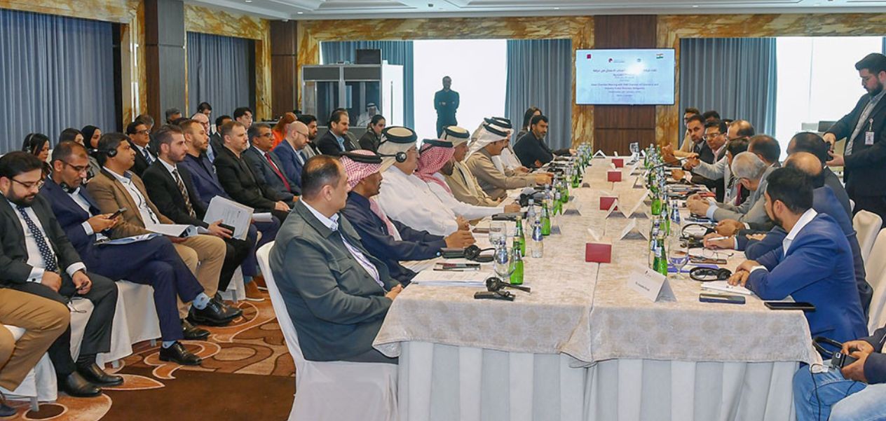 وفد تجاري هندي تبحث العلاقات التجارية والاقتصادية وسبل تعزيزها بين البلدين مع غرفة قطر