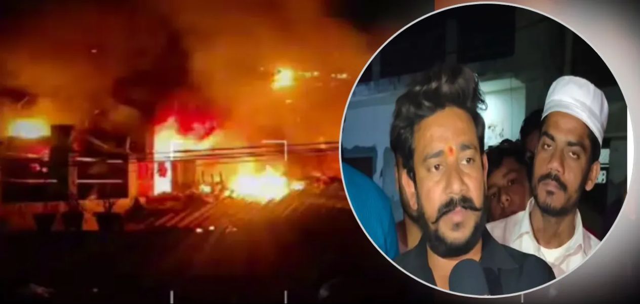 بلندشهر: مصلّون يقطعون صلاة التراويح لإنقاذ جيرانهم الهندوس من حريق