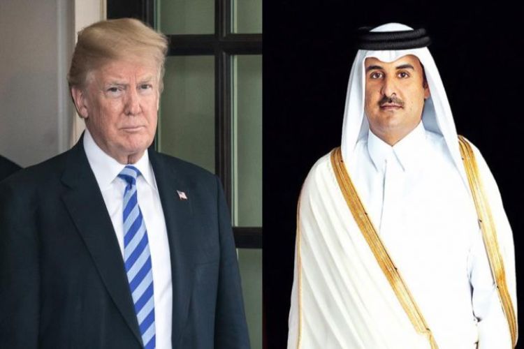أمير قطر والرئيس الأمريكي يبحثان هاتفيًا تطورات الأوضاع في الشرق الأوسط