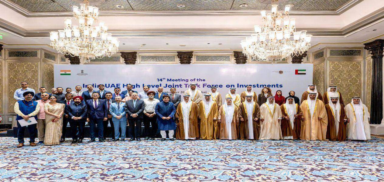 غويال والشيخ حامد بن زايد يترأسان الاجتماع الـ14 لفريق العمل الاستثماري الهندي الإماراتي